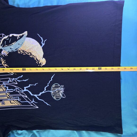 Lost In Los Angeles Takeout Order 'Easy Peasy' Men's Large T-shirt Lemon Print - Picture 4 of 5